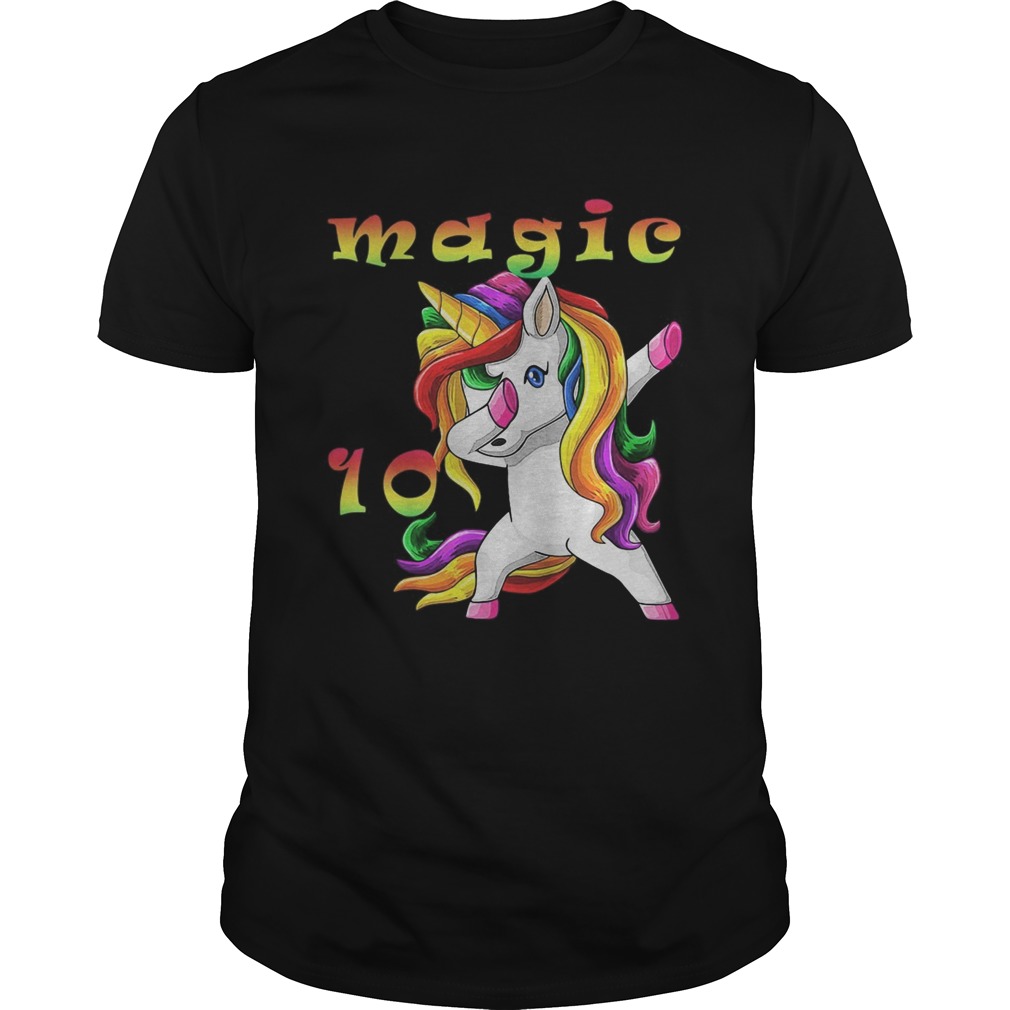 LGBT Unicorn Magic 10th Birthday shirt