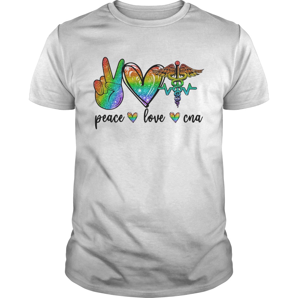 LGBT diamond peace love CNA shirt