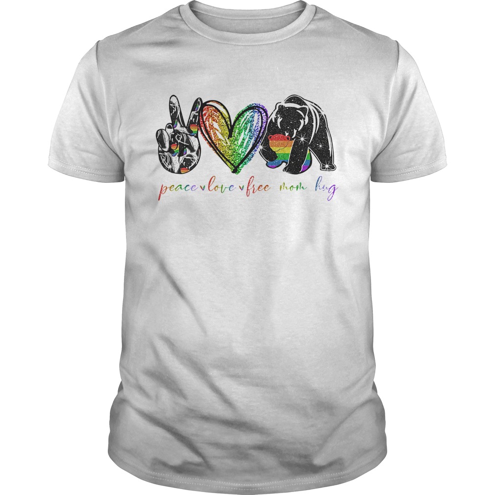 LGBT diamond peace love free mom hug  Unisex