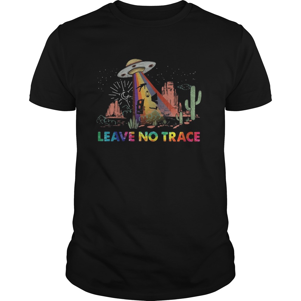 Leave no trace Camping UFO shirt