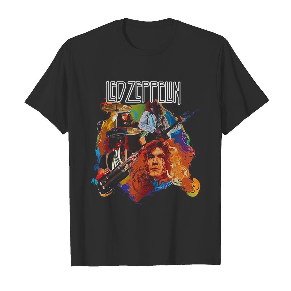 Led zeppelin band members playing guitar shirt