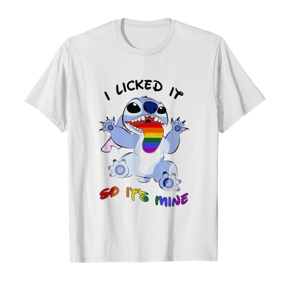 Lgbt Pride Stitch I Licked It So It’s Mine shirt