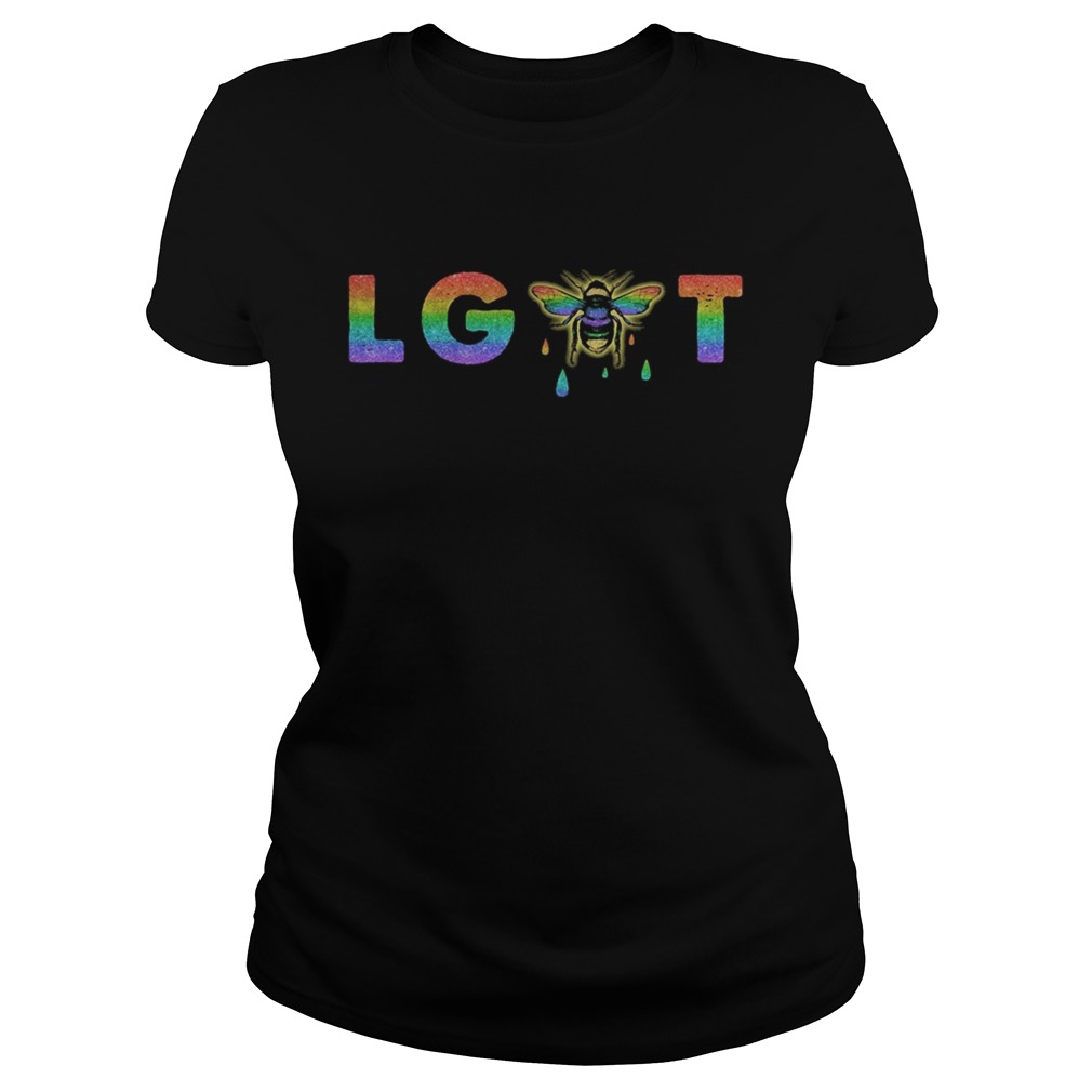 Lgbt gay rainbow bee  Classic Ladies