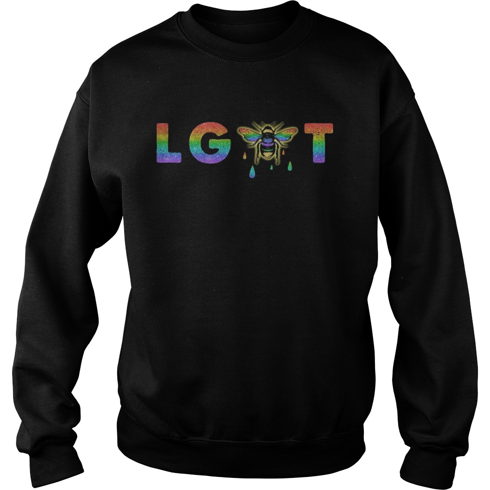 Lgbt gay rainbow bee  Sweatshirt