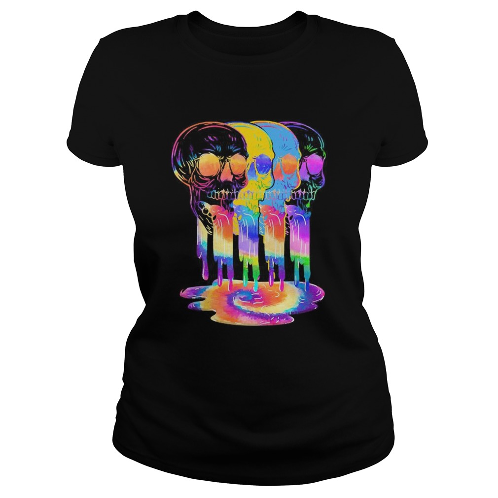 Lgbt hippie skulls color  Classic Ladies