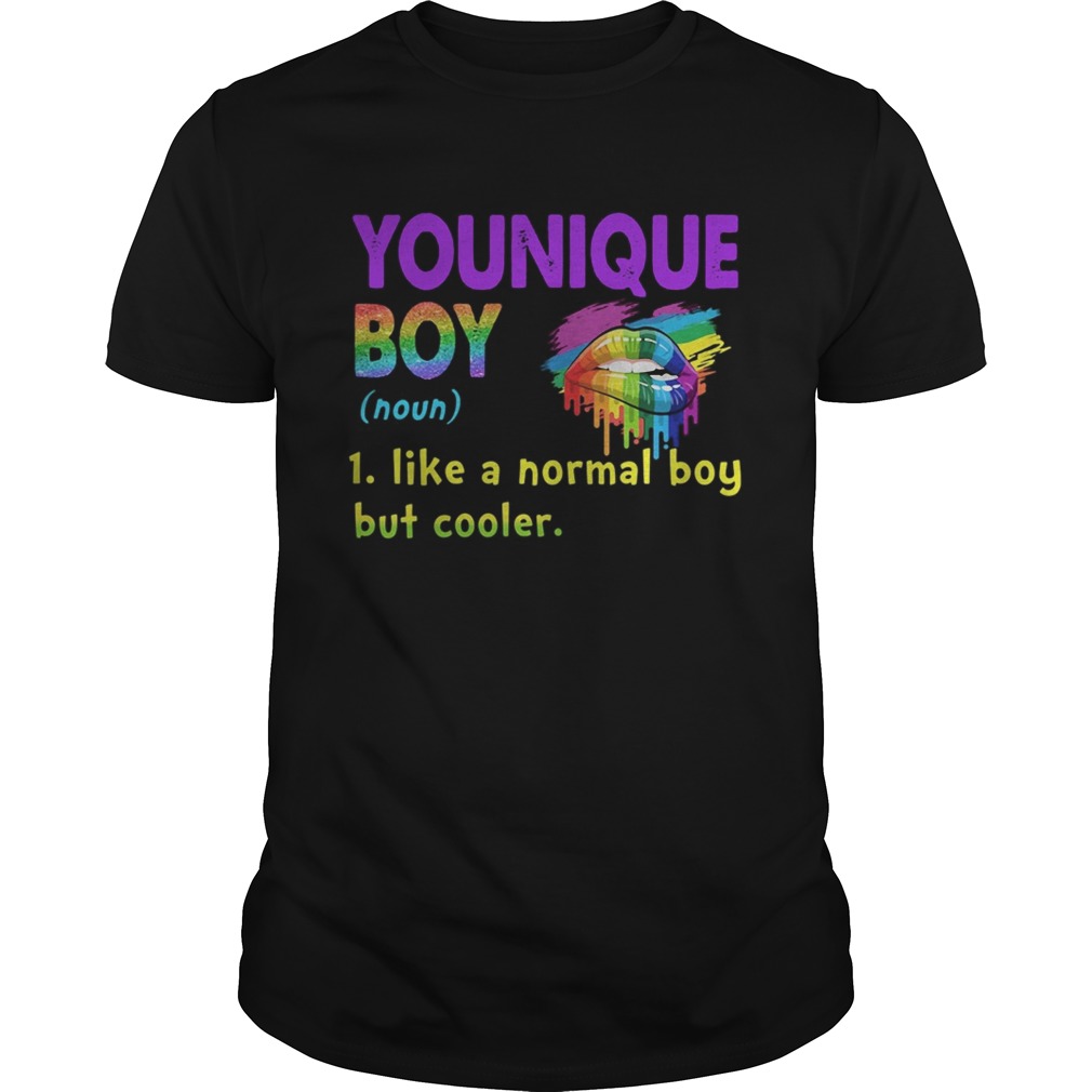 Lgbt lips younique boy noun like a normal boy but cooler shirt