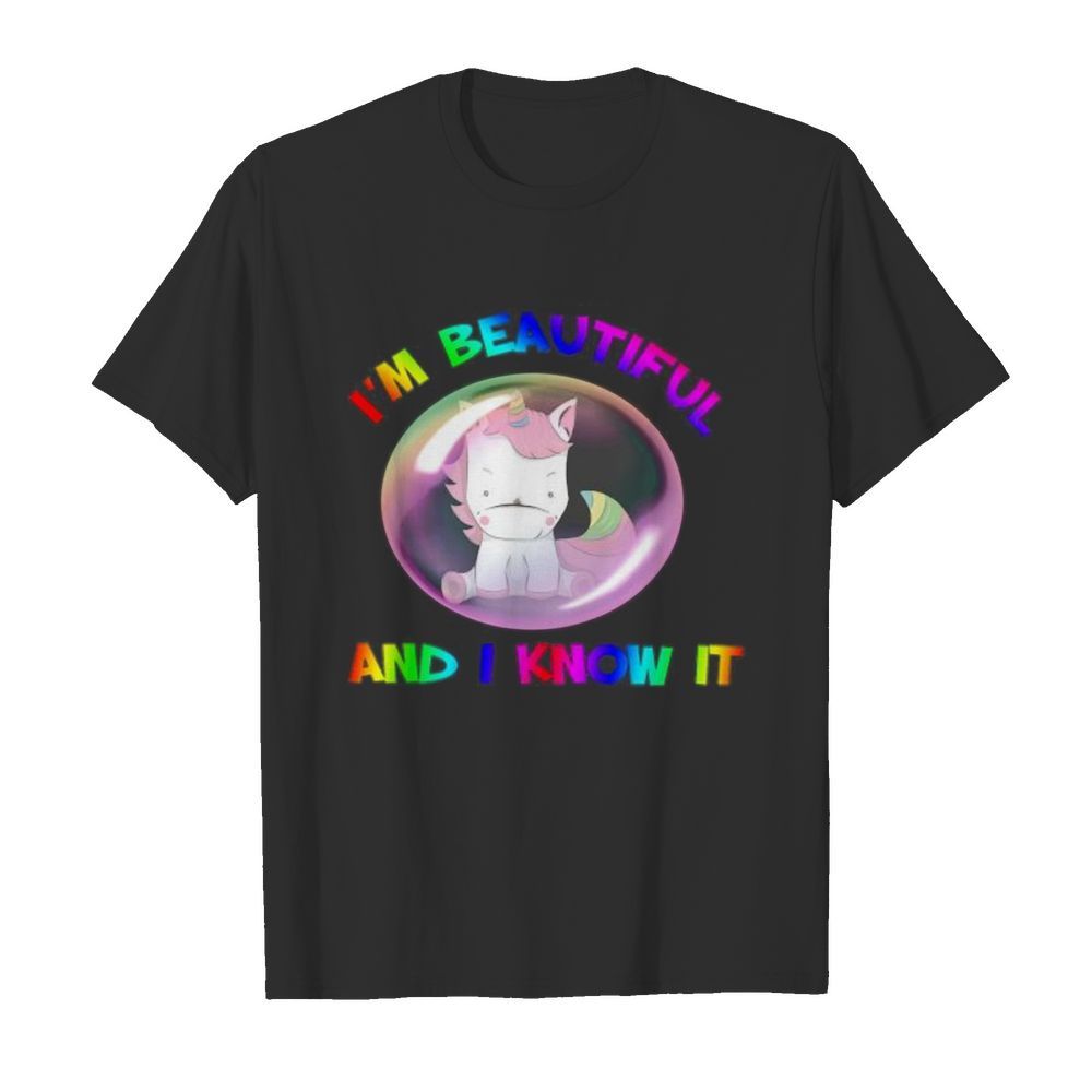 Lgbt unicorn i’m beautiful and i know it  Classic Men's T-shirt