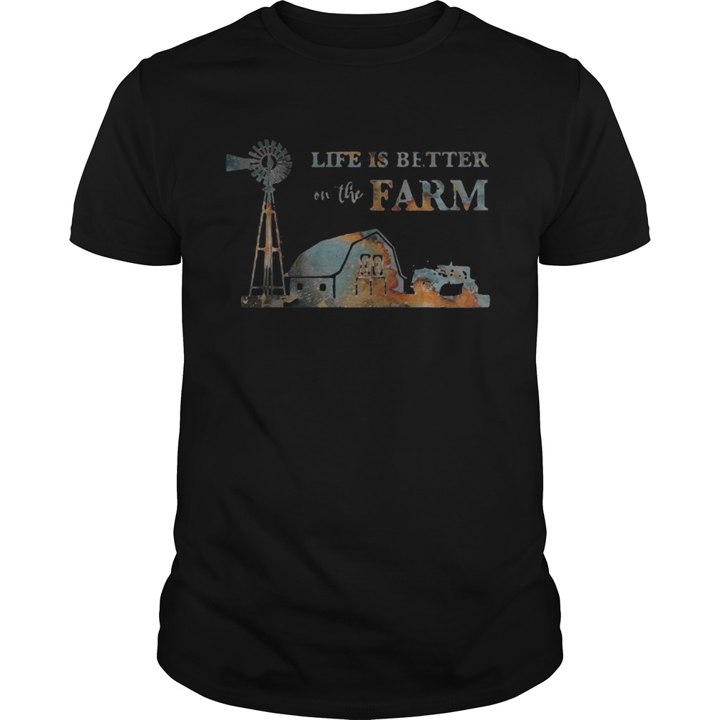 Life is better on the farm sunset shirt