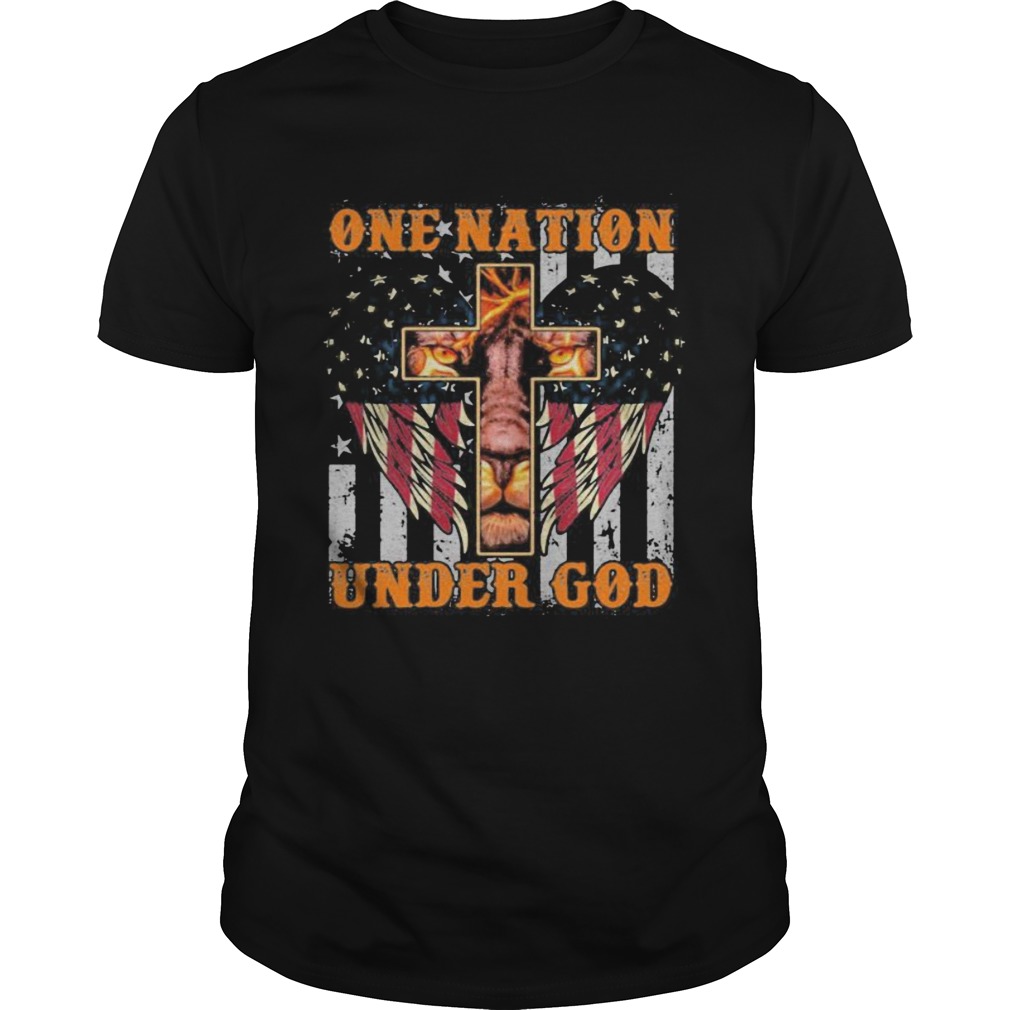 Lion king one nation under god american flag independence day  Unisex