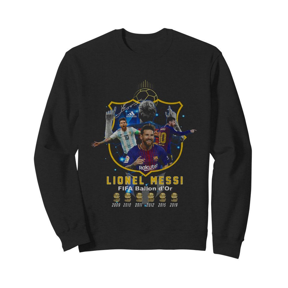 Lionel Messi FIFA Ballon d’Or Six Cup  Unisex Sweatshirt