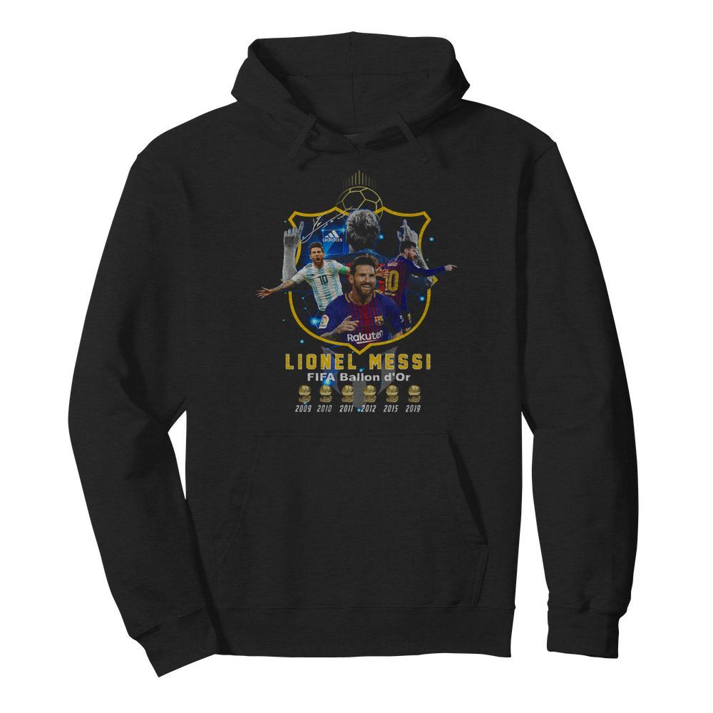 Lionel Messi FIFA Ballon d’Or Six Cup  Unisex Hoodie