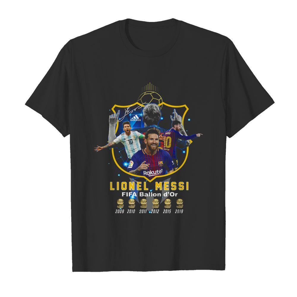 Lionel Messi FIFA Ballon d’Or Six Cup  Classic Men's T-shirt