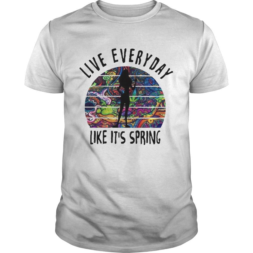 Live everyday like its spring tattoos  Unisex