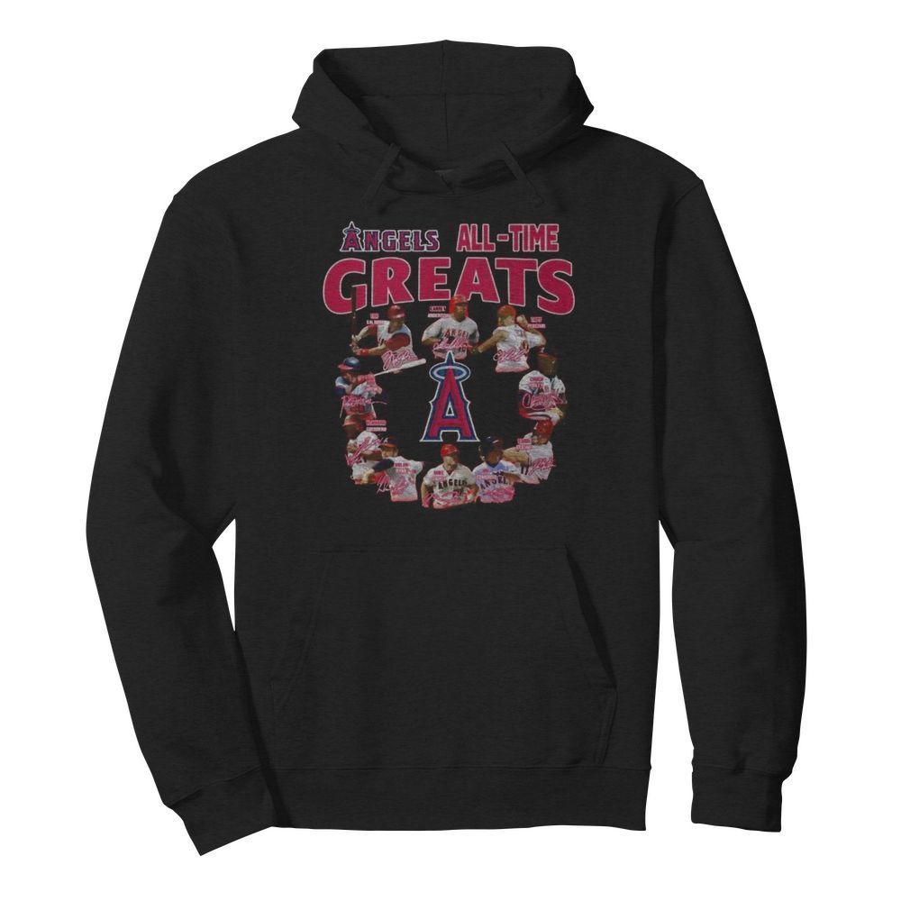 Los angeles angels all time greats signatures  Unisex Hoodie