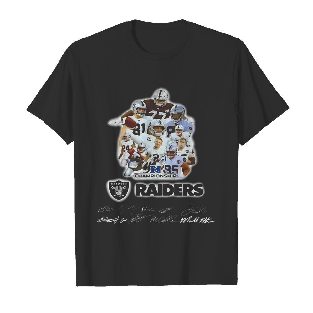 Los angeles raiders champions signatures shirt