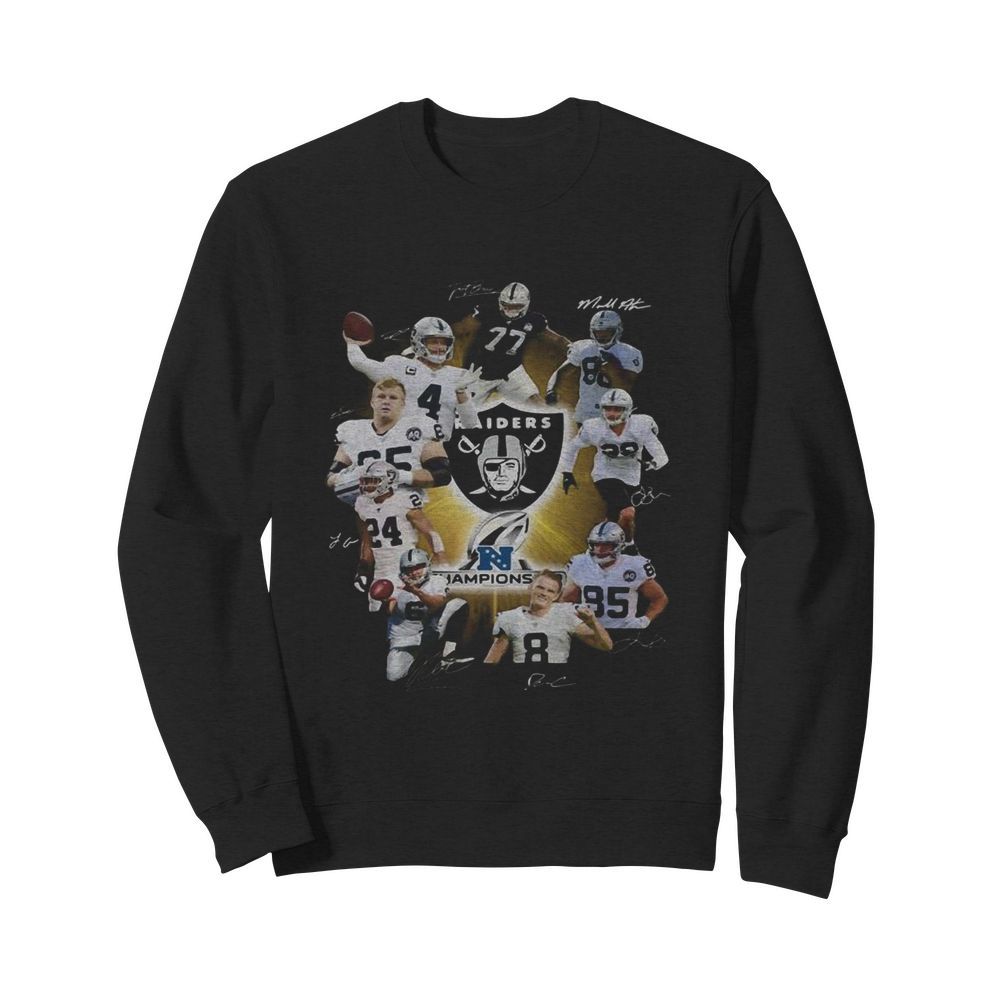 Los angeles raiders football team signatures  Unisex Sweatshirt