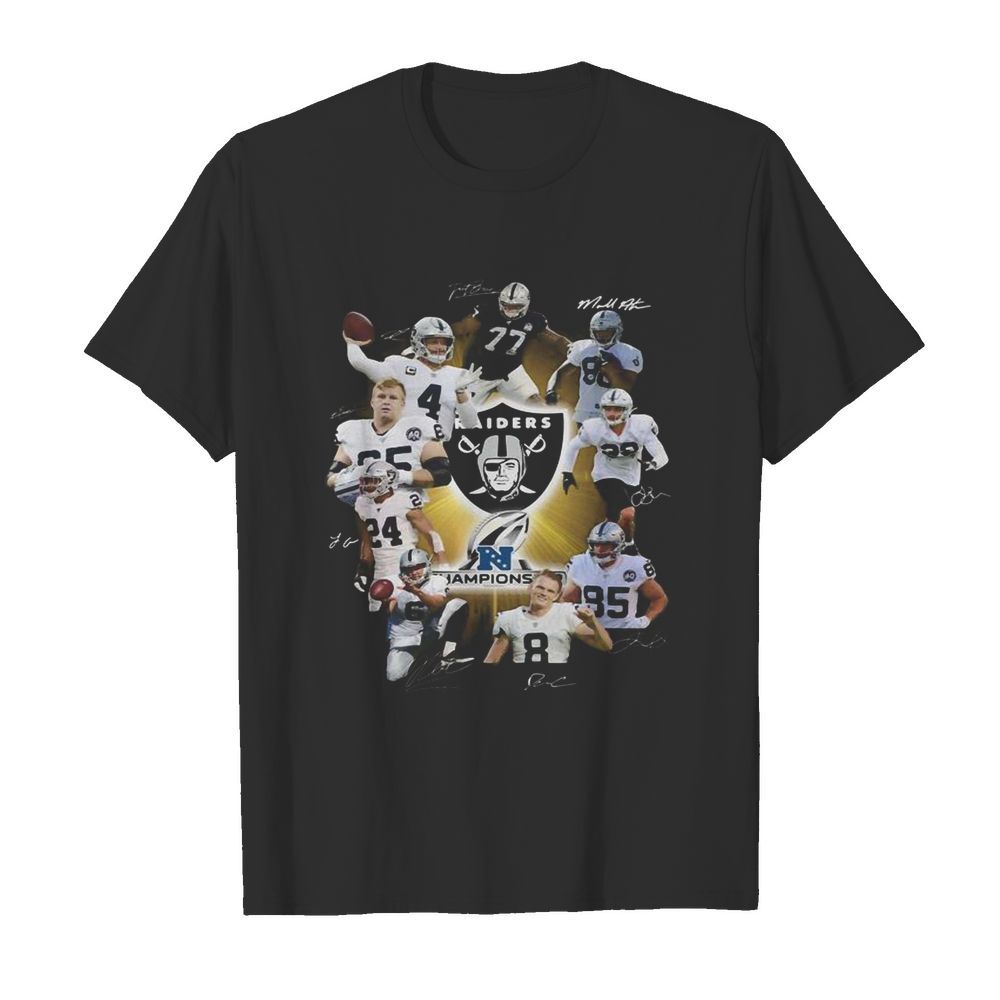 Los angeles raiders football team signatures  Classic Men's T-shirt