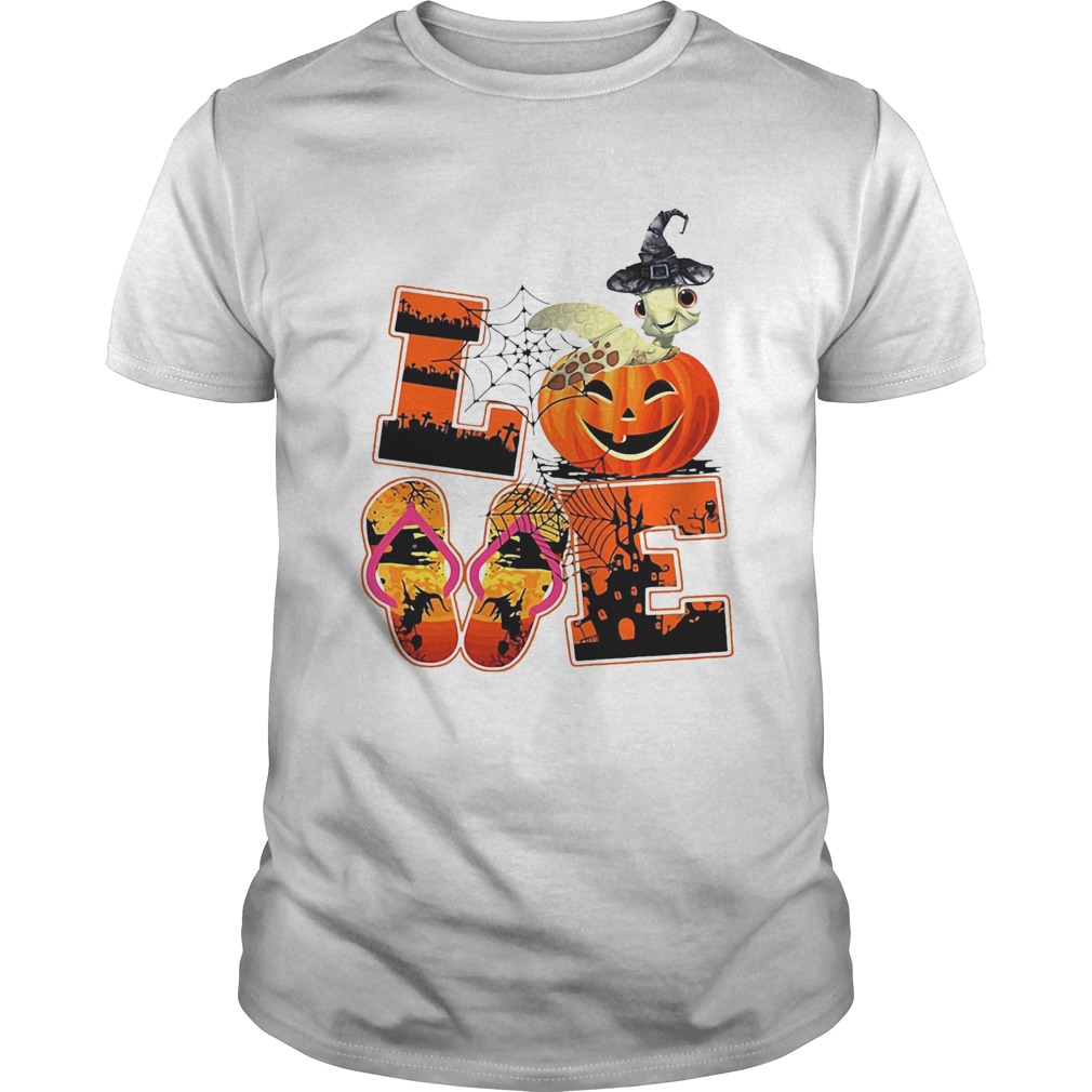 Love Halloween Shorkie Witch Turtle shirt