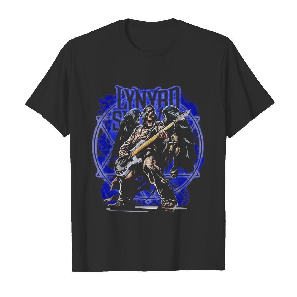 Lynyrd slash band skeleton wings playing guitar shirt