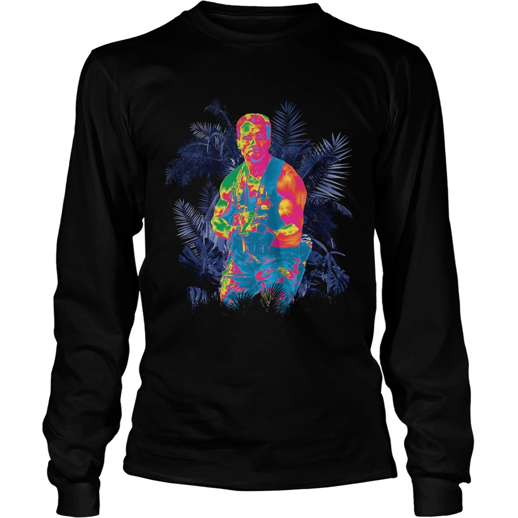 Major Alan Dutch Schaefer predator vision  Long Sleeve