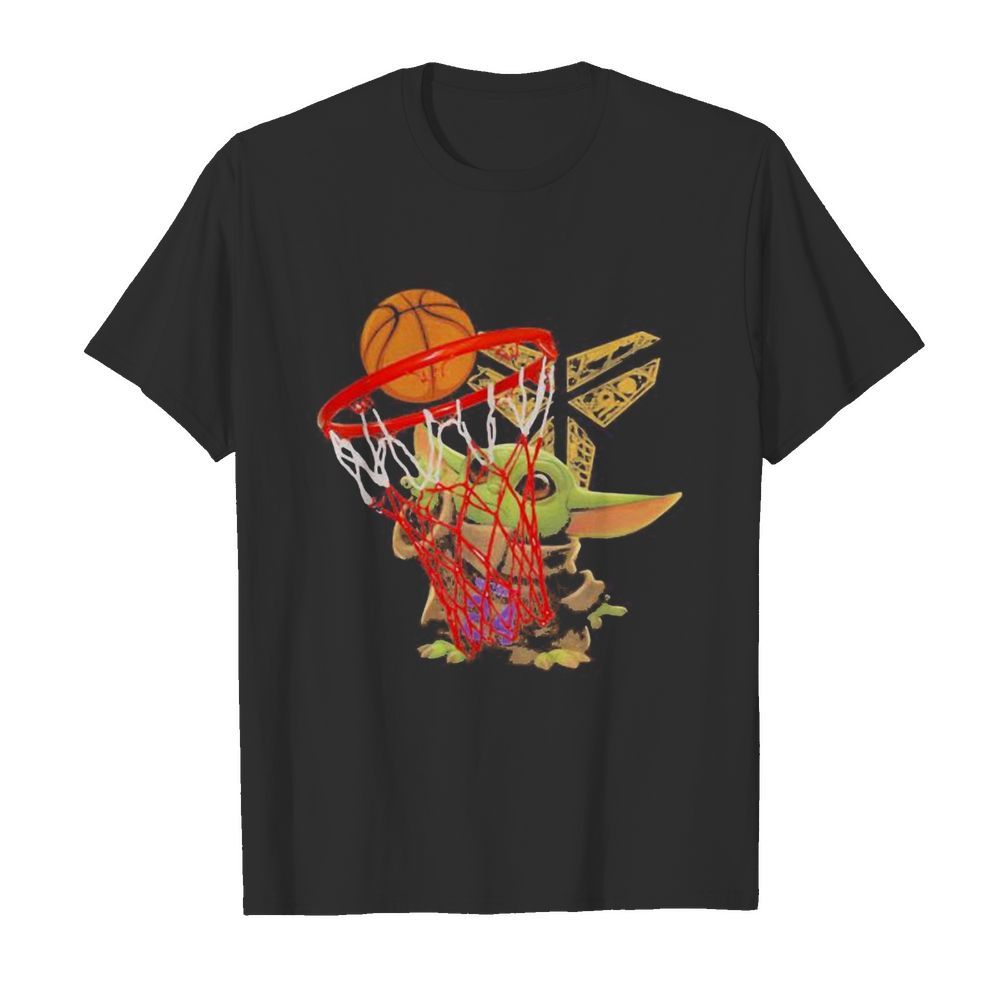 Mamba forever kobe bryant baby yoda playing basketball shirt