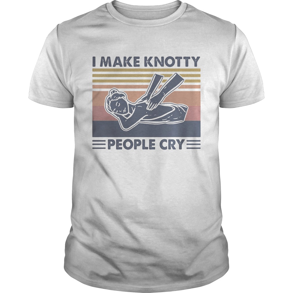 Massage therapist I make knotty people cry vintage retro  Unisex