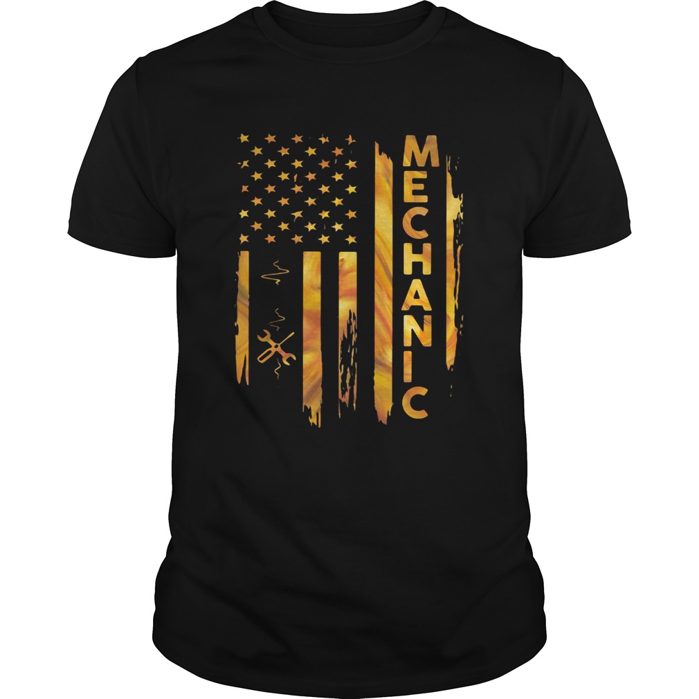 Mechanic American Flag  Unisex