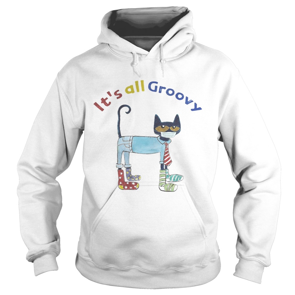 Meme black cat mask its all groovy  Hoodie