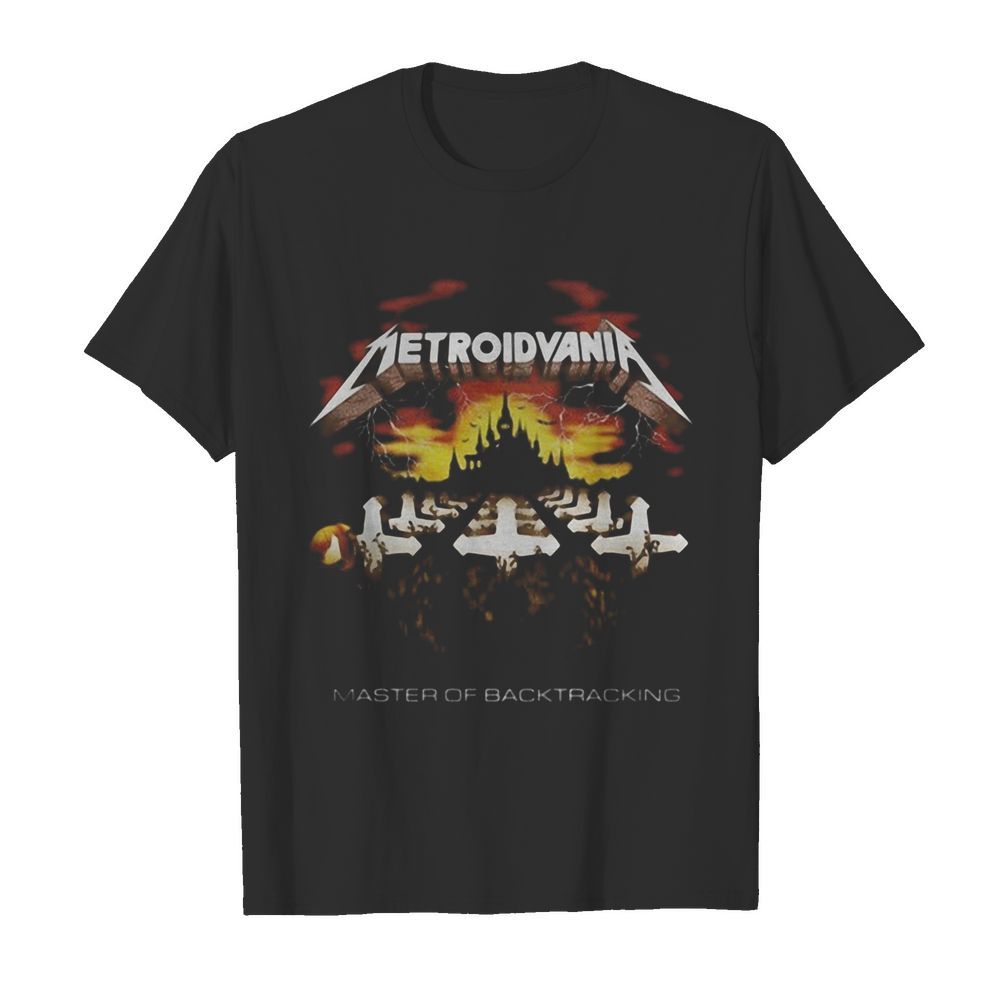 Metroidvania master of back tracking shirt