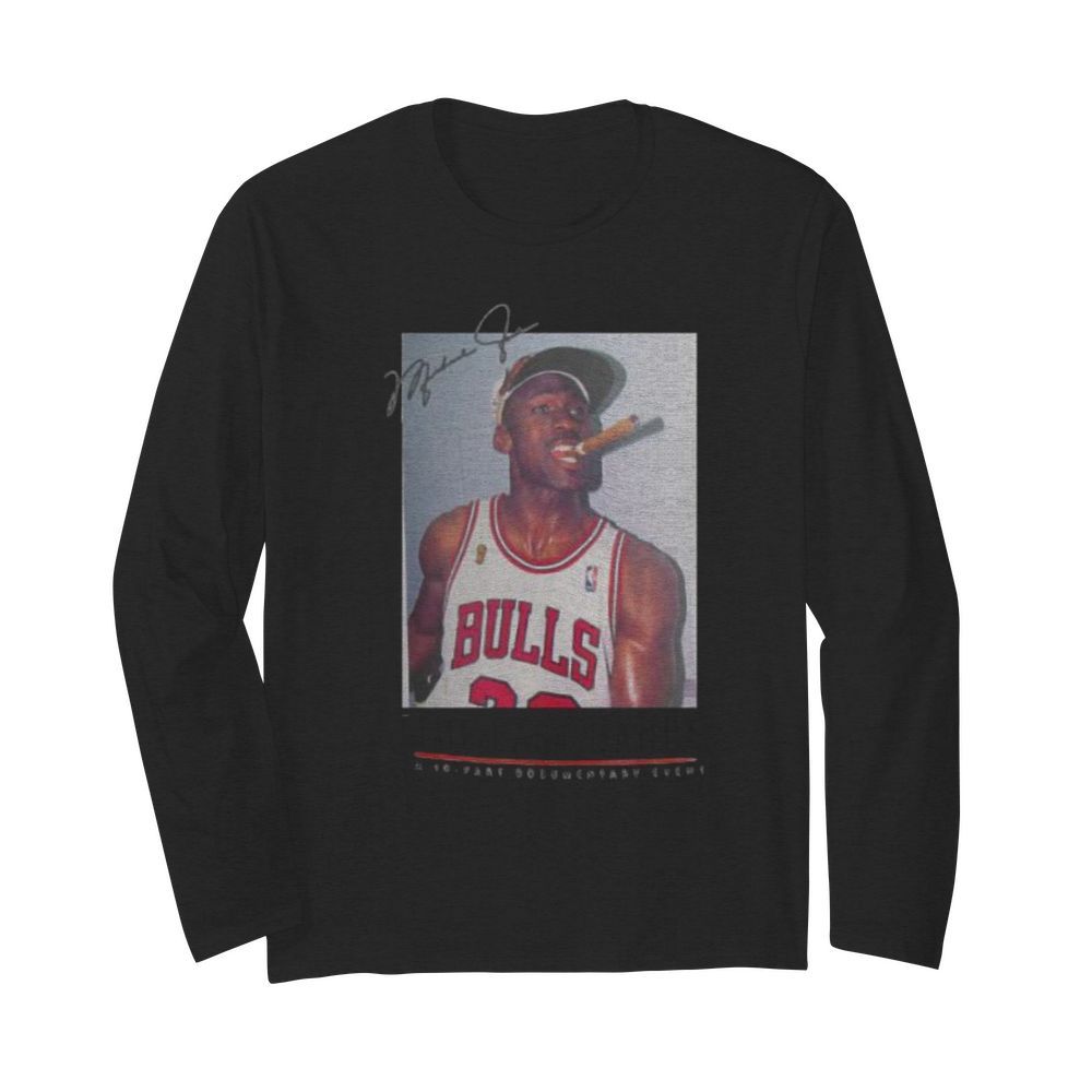 Michael jordan the last dance signature  Long Sleeved T-shirt 