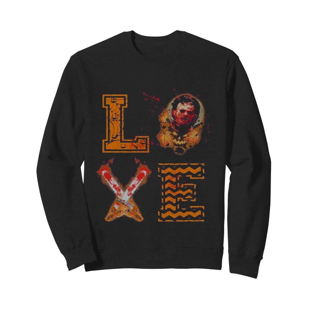 Michael myers love halloween knife  Unisex Sweatshirt