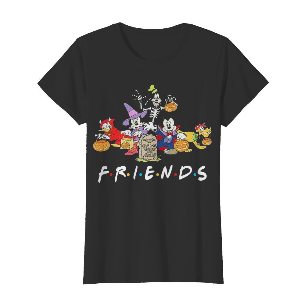 Mickey Mouse Friends Trick Or Treat Halloween Friends  Classic Women's T-shirt