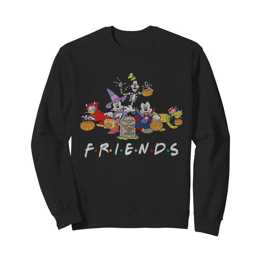 Mickey Mouse Friends Trick Or Treat Halloween Friends  Unisex Sweatshirt