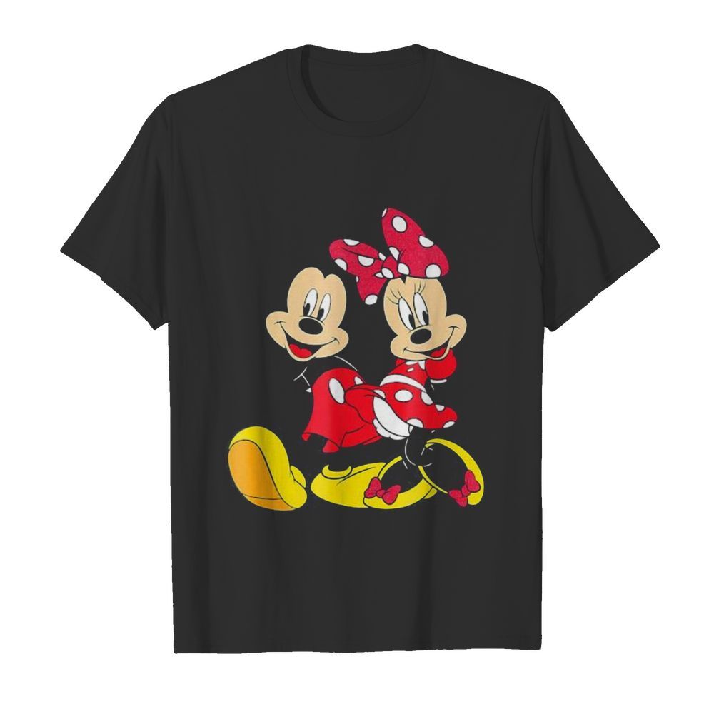 Mickey mouse and minnie mouse shirt