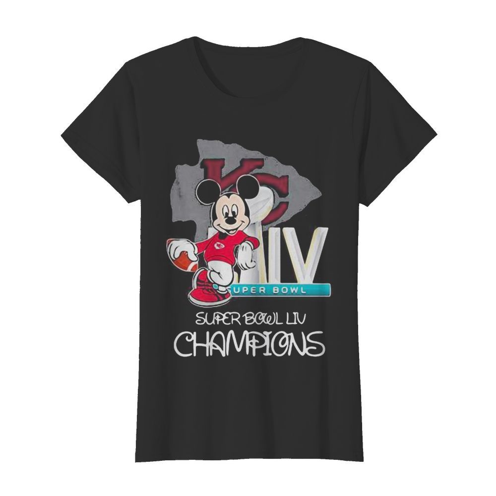 Mickey mouse kansas city chiefs super bowl liv champions  Classic Women's T-shirt