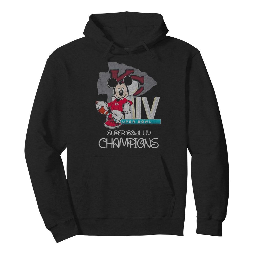 Mickey mouse kansas city chiefs super bowl liv champions  Unisex Hoodie