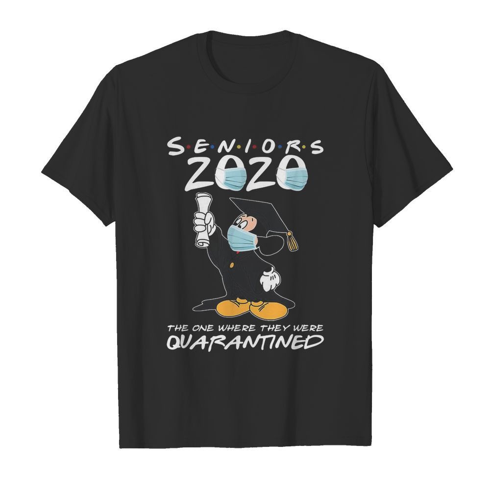 Mickey mouse seniors 2020 mask the one where they were quarantined  Classic Men's T-shirt