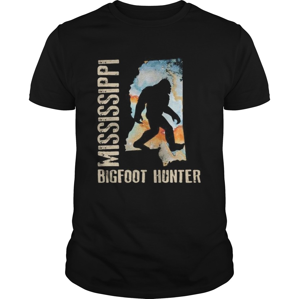 Mississippi bigfoot hunter sunset shirt