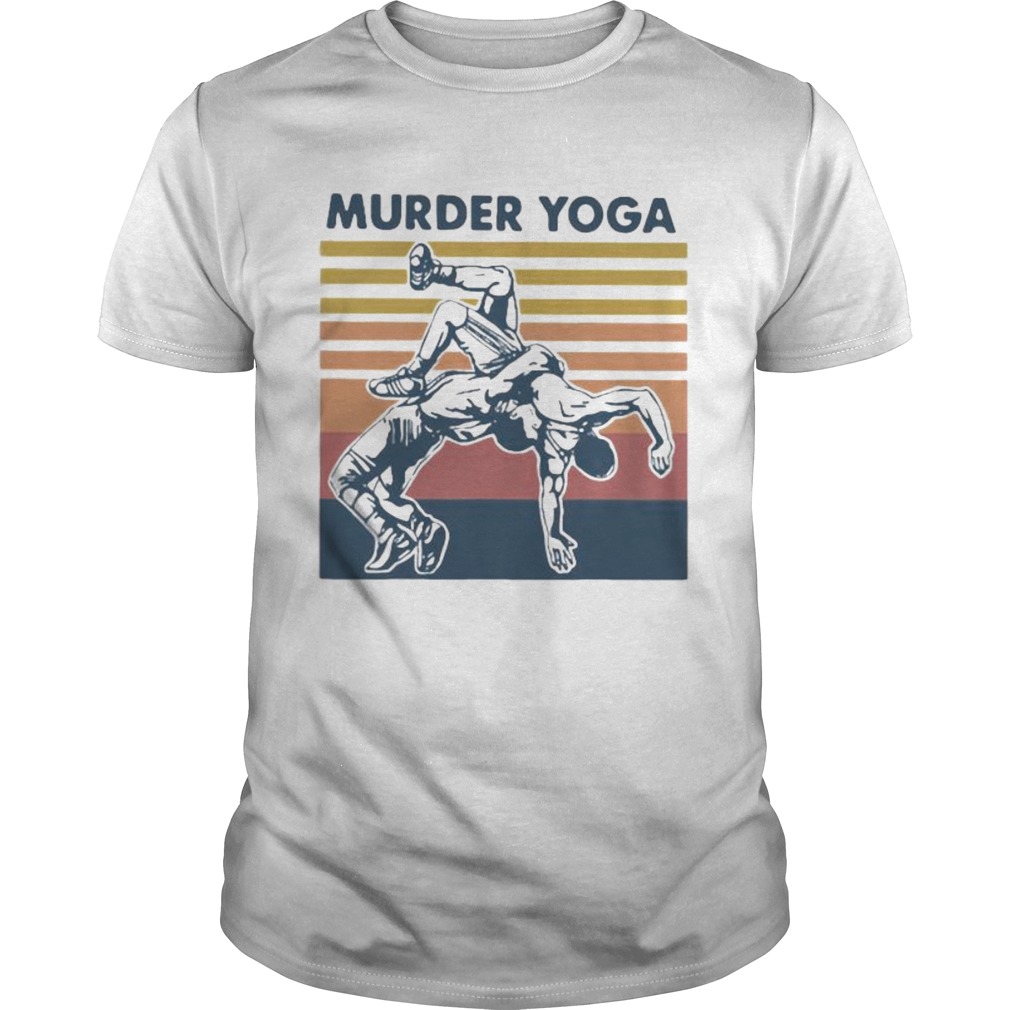 Murder yoga vintage retro taekwondo  Unisex