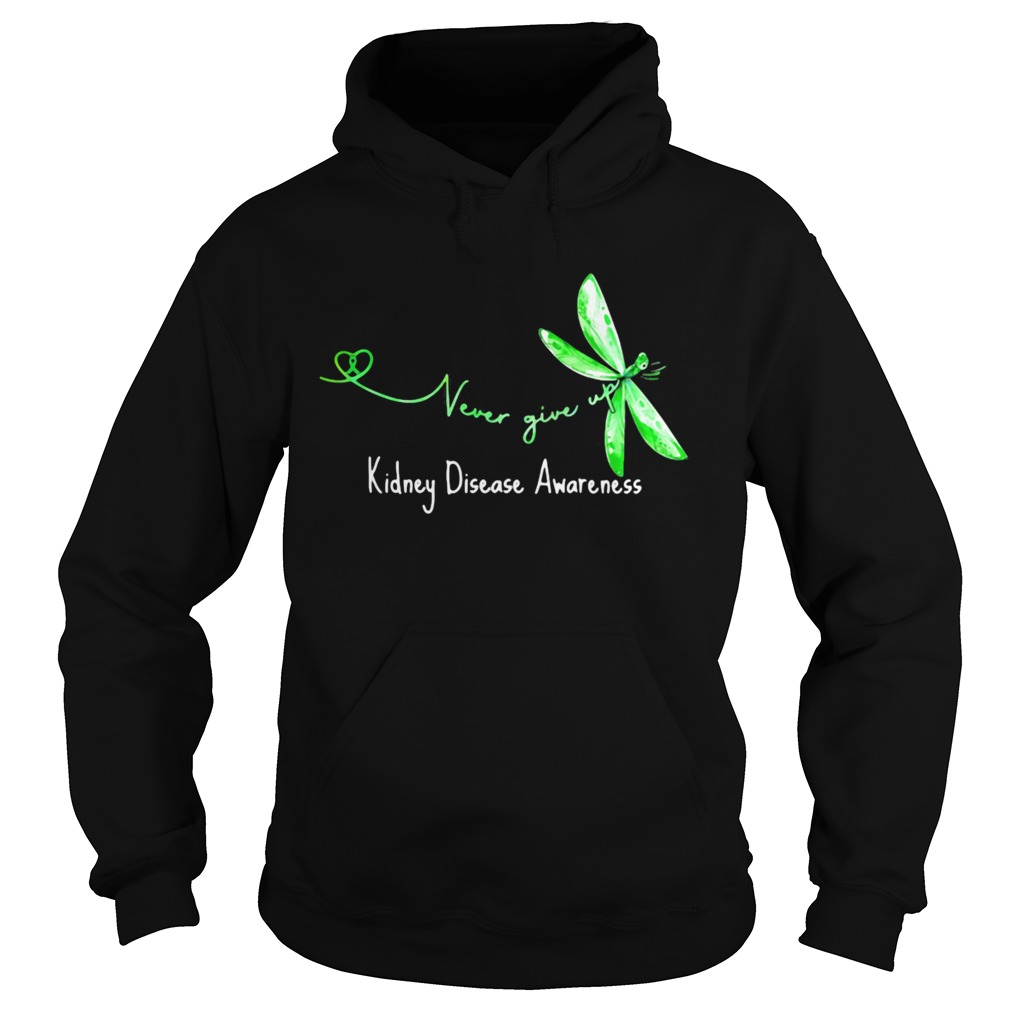 Never Give Up Kidney Disease Awareness Butterfly  Hoodie