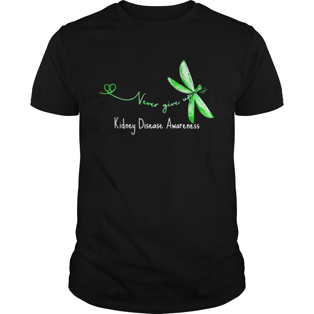 Never Give Up Kidney Disease Awareness Butterfly  Unisex