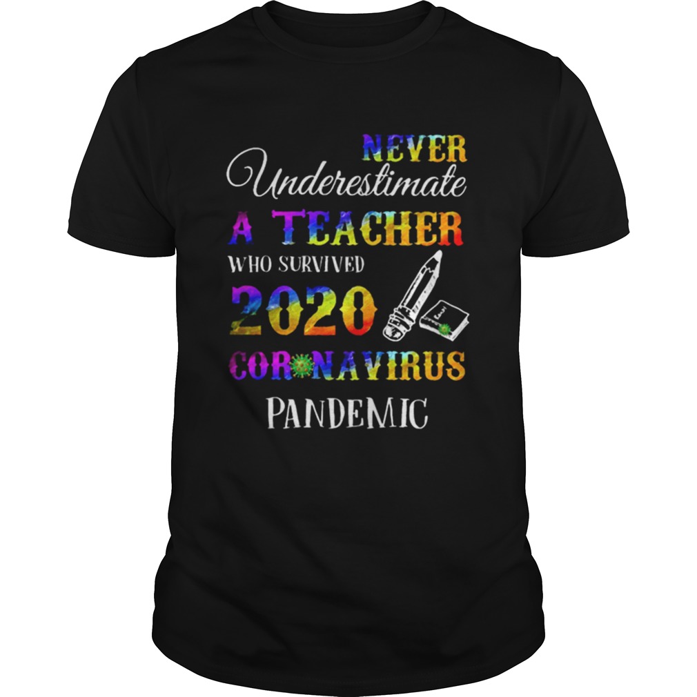 Never Underestimate A Teacher Who Survived 2020 Coronavirus Pandemic  Unisex