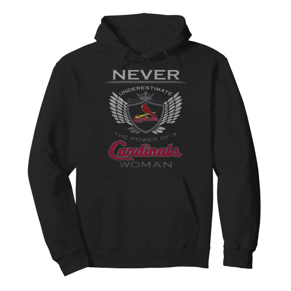 Never Underestimate The Power Of A Cardinals Woman  Unisex Hoodie