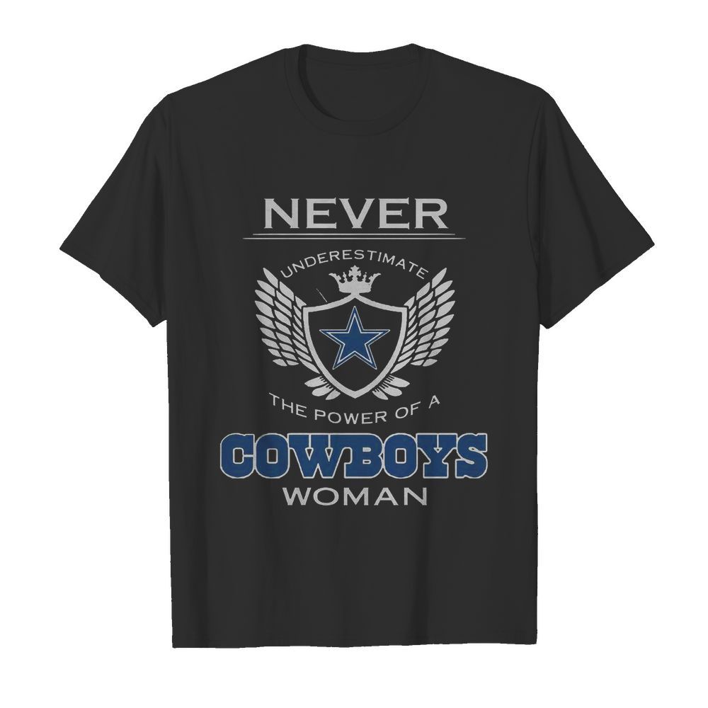 Never Underestimate The Power Of A Cowboys Woman  Classic Men's T-shirt