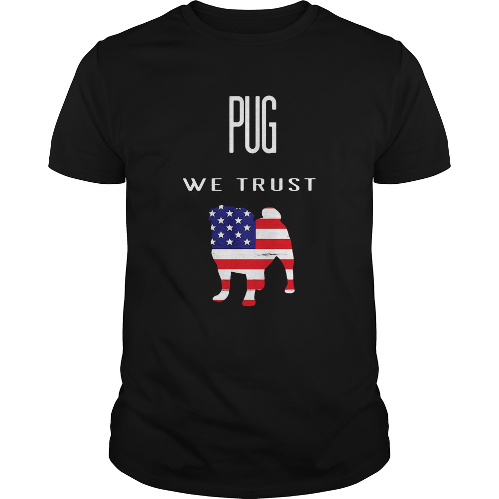 Nice Pug We Trust America shirt