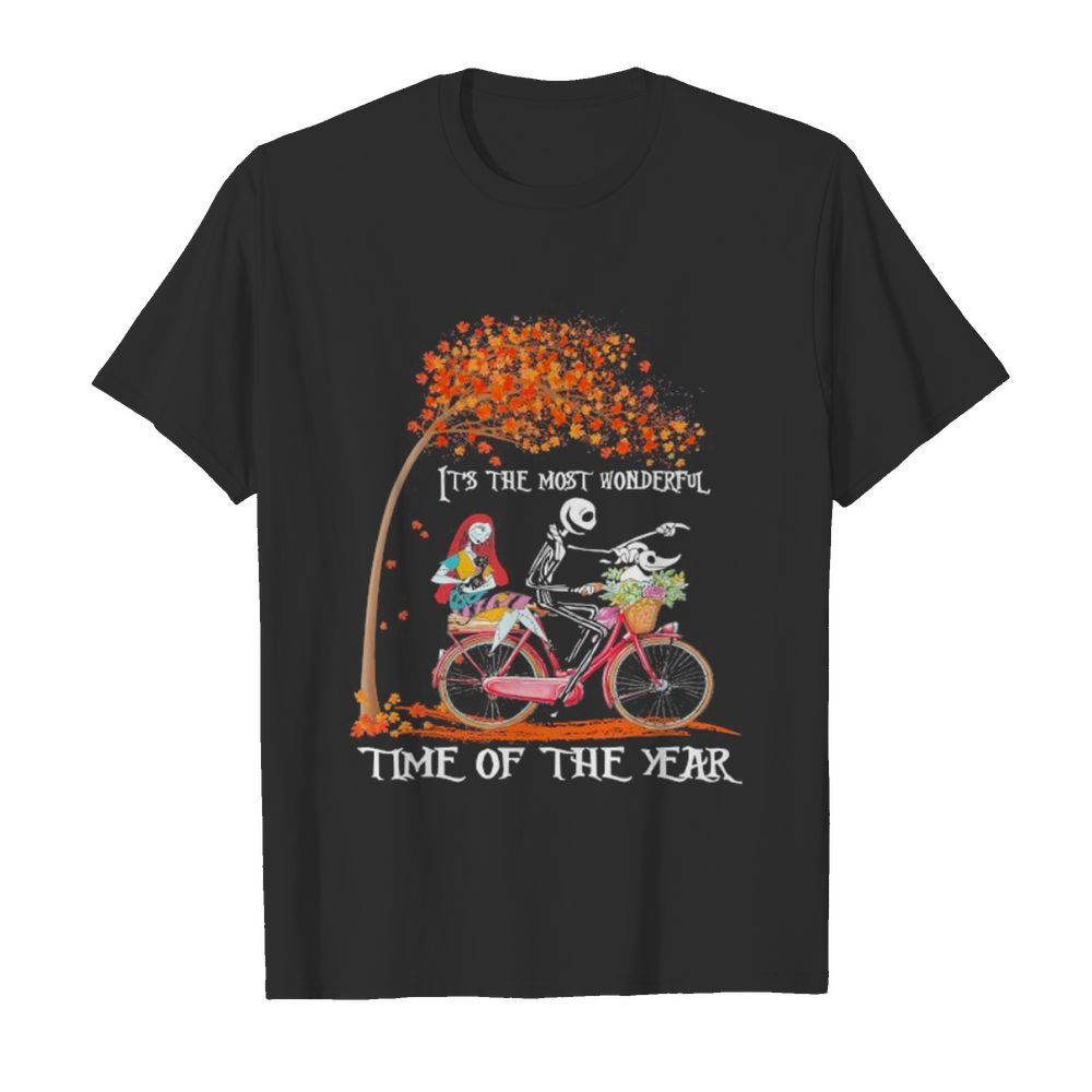 Nightmare riding bicycle it’s the most wonderful time of the year leaves tree  Classic Men's T-shirt