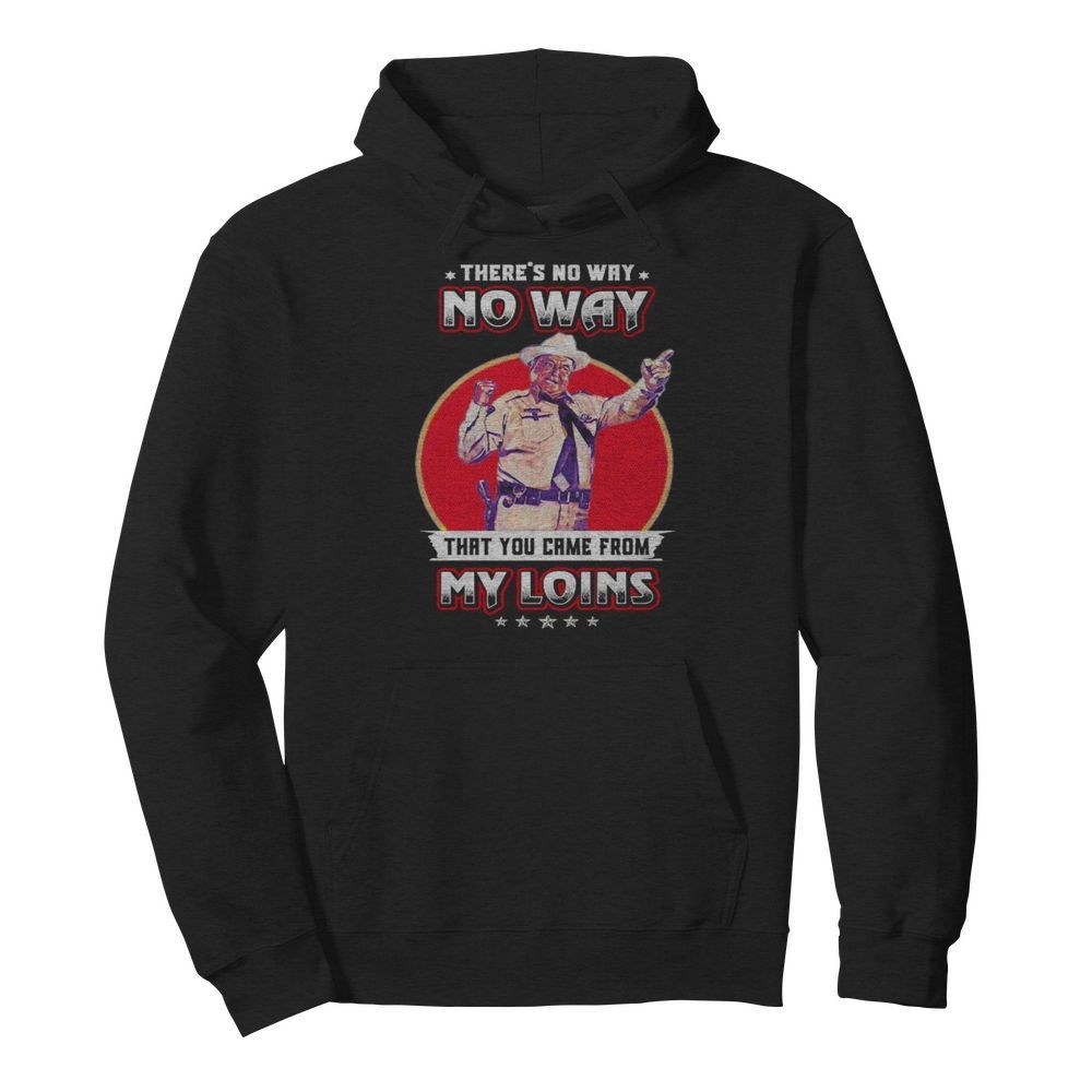 No way that you came from my loins  Unisex Hoodie