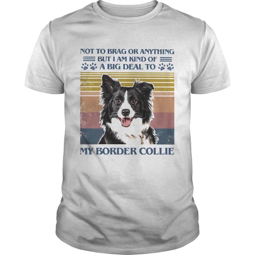 Not To Brag Or Anything But I Am Kind Of A Big Deal To My Border Collie shirt