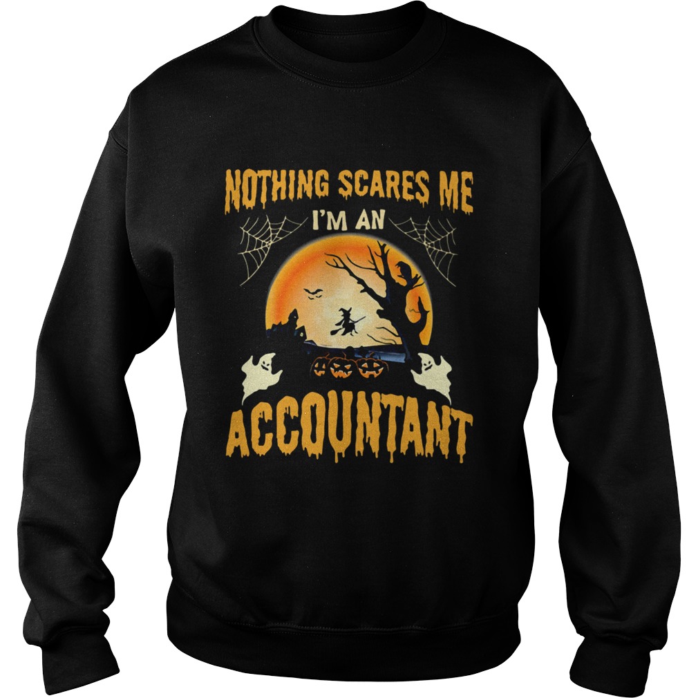 Nothing Scares Me Im an Accountant Halloween  Sweatshirt