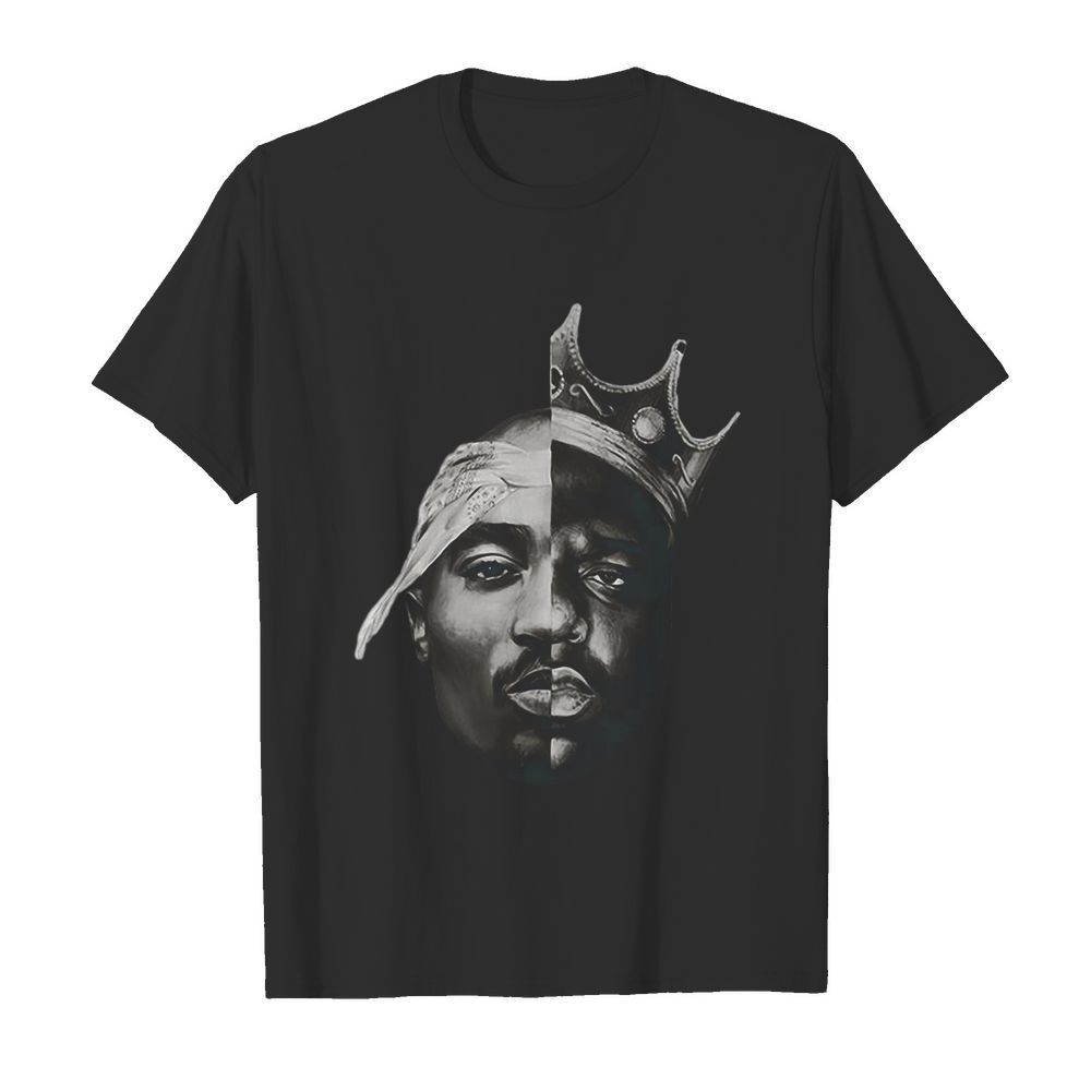 Notorious big biggie smalls x tupac shakur 2pac thug life poster shirt